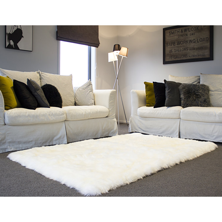 Bowron Sheepskin Handmade Ivory Area Rug Wayfair.co.uk